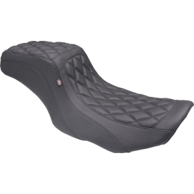 MUSTANG Double Diamond Squareback Seat Harley-Davidson FLHX / FLHXSE / FLTRX / FLTRXSE / FLTRXSTSE 1923–1977 ABS (2023–2025)