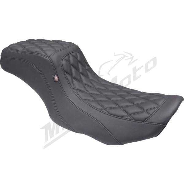 MUSTANG Double Diamond Squareback Seat Harley-Davidson FLHX / FLHXSE / FLTRX / FLTRXSE / FLTRXSTSE 1923–1977 ABS (2023–2025)