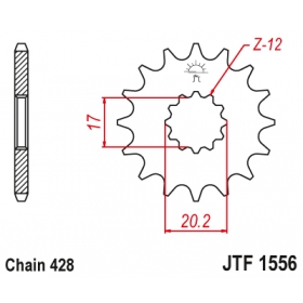 Front sprocket JTF1556