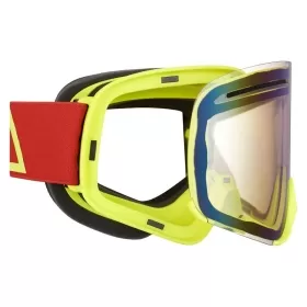 AMOQ Vision Vent+ Magnetic Motocross / Snow Goggles Red-HiVis (Mirrorred Lens)