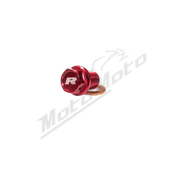 RFX Magnetic Drain Bolt (Red) M8x20x1,25 mm Honda / Suzuki 250/450 10-19
