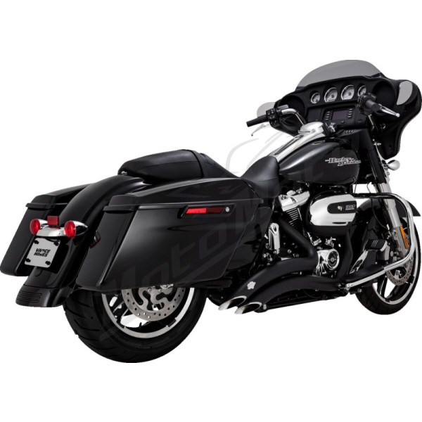 VANCE & HINES "Big Radius" Exhaust System Black Harley Davidson FLTRXSE / FLTRU / FLHXS / FLHT / FLHR 1750-1977cc 17-25