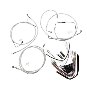 MAGNUM SHIELDING Sterling Chromite Cables / Lines Kit 30.5/35.5cm Harely Davidson FLHRSE4 / FLHTCUSE / FLHXSE 1800 08-12