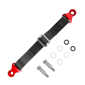 BIKETEC Atkėlimo diržas raudonas 350x25x2.5mm