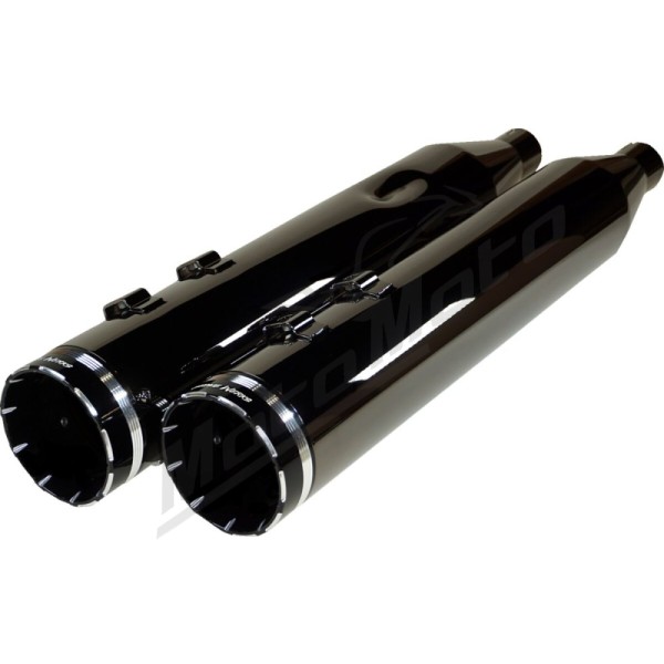 KHROME WERKS 4-1/2" HP-Plus® Slip-On Mufflers Harley Davidson FLH / FLHFB / FLHR / FLHRC / FLHRXS / FLHTKL / FLHX / FLHXS / FLTRX / FLTRXSE 1750-1977 17-25