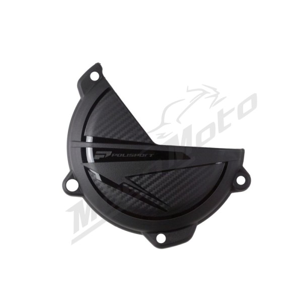 POLISPORT Clutch Cover Protectors Black HUSQVARNA FC / FS / FX / TC / TE / TX / KTM EXC / SMR / SX 250-450cc 2023-2025