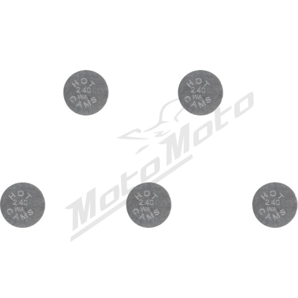 HOT CAMS vožtuvų plokštelės Ø7,48x2,40 mm - 5 vnt.