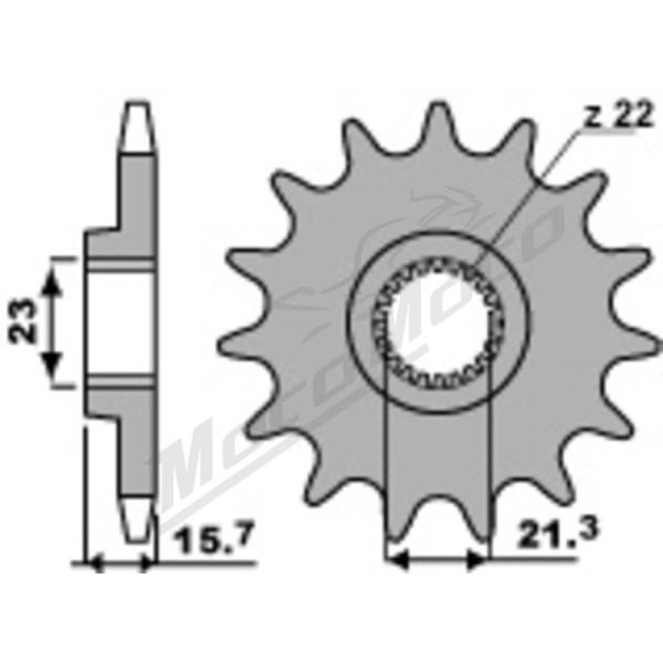 JT/PBR Grandinės komplektas sustiprintas 520X1R3 15/40 Yamaha XR 600 87-89