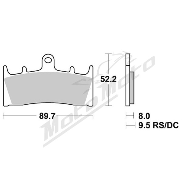 Sbs Brakepads Ceramic Kawasaki / Suzuki 636-1600cc 93-07