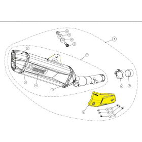 AKRAPOVIC Heat Shield Yamaha XTZ 690-700 19-25