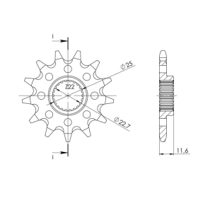 Supersprox Front sprocket 3221.11