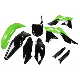 UFO Plastic set with fork guards Kawasaki KXF 250 13-16