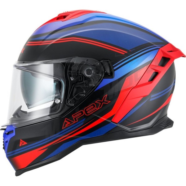 APEX Helmet FI200 Paris Blue/Red matt