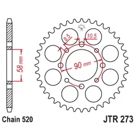 Rear sprocket JTR273