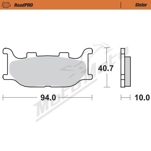 MOTO-MASTER Roadpro Front Brake Pads Yamaha FZ6 / SR / TDR / XV / XVS 125-1300 93-17 