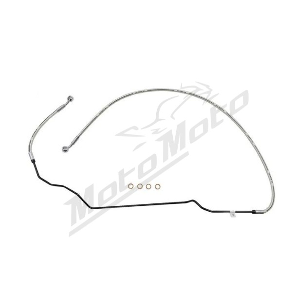 MAGNUM SHIELDING Upper Front Brake Line Chrome Indian Scout 999/1133 18-24 83.8cm 