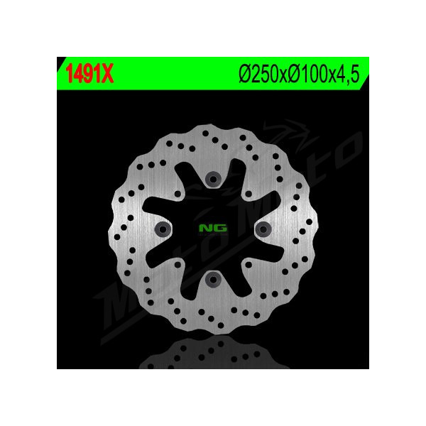 NG Rear Fixed Brake Disc 250x100x4.5mm Kawasaki Vulcan S 650cc 15-16