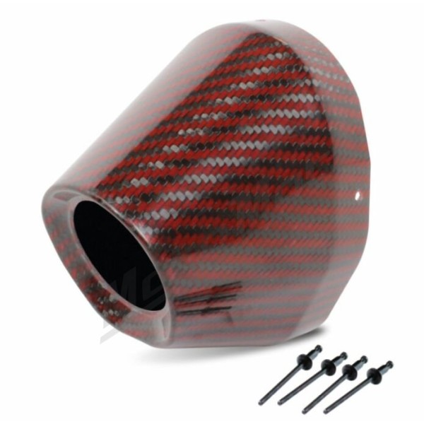 PRO CIRCUIT End Cap Carbon Fiber Red Ø11.4x4.45cm