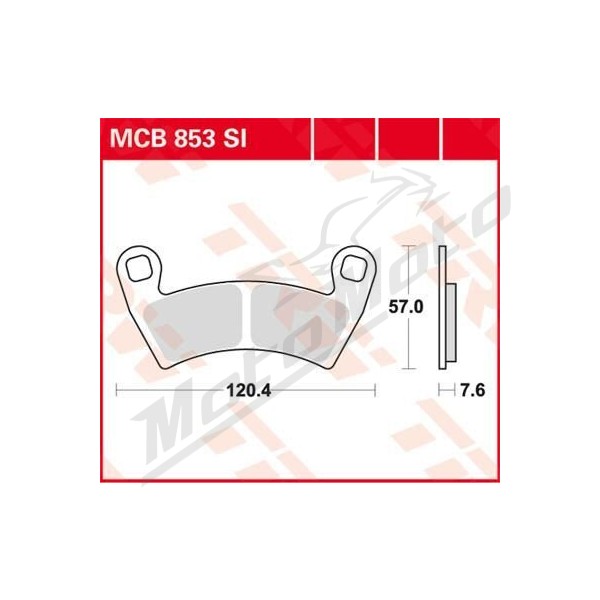 TRW SI Series Sindered Off-Road Brake Pads Polaris General / Ranger / Ranger RZR 400-1000cc 08-22