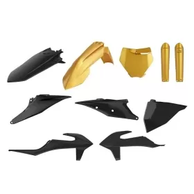Polisport plastic kit KTM SX, SX-F 125/450cc (2019-2022) Black / Gold