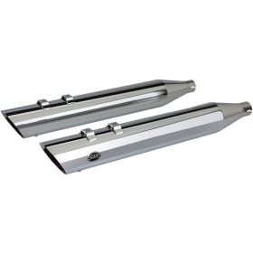 S&S CYCLE Slash Cut Slip-On Mufflers Harley Davidson FLHR / FLHRC / FLHRCI 1340-1800cc 95-16