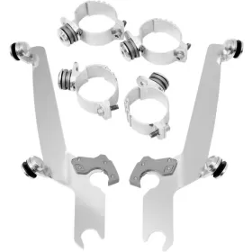MEMPHIS SHADES HD Sportshield Trigger-Lock Complete Mount Kit Harley Davidson FXBB / FXBBS / FXD / FXDB / FXDC / FXDL / FXLR / FXST / 1450-1750 06-24