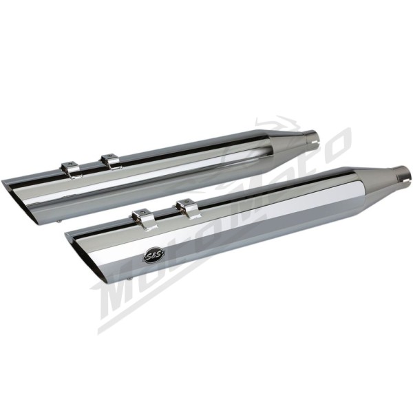 S&S CYCLE Slash Cut Slip-On Mufflers Harley Davidson FLHR / FLHRC / FLHRCI 1340-1800cc 95-16