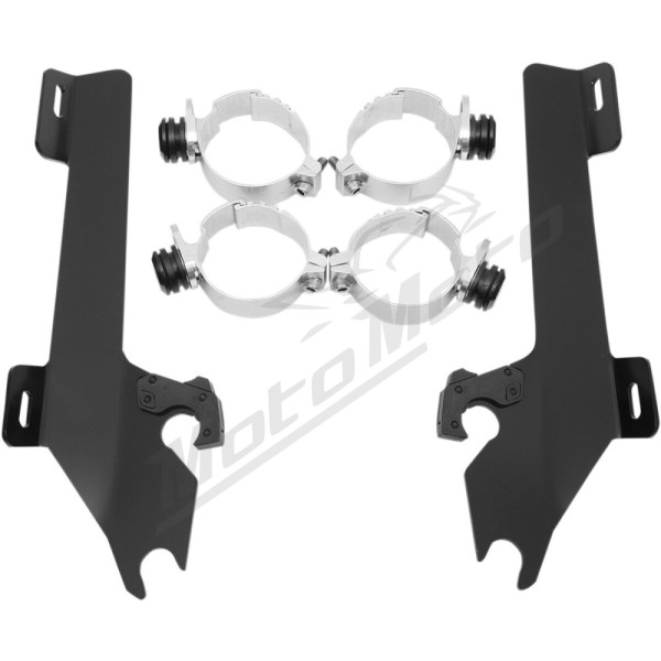 MEMPHIS SHADES METRIC Windshield Trigger-Lock Complete Mount Kit Honda VTX 1800 02-08