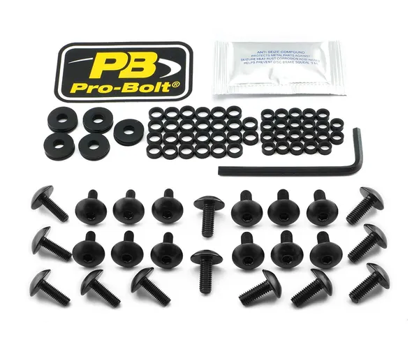 PRO BOLT Aliuminio apdailų varžtų rinkinys Kawasaki ZX-6R 600cc 09-12