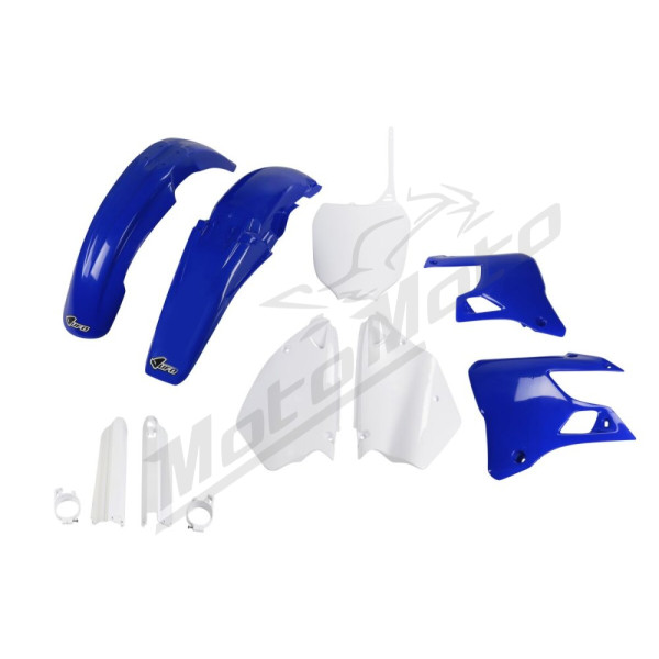 UFO Blue/White Replacement Full Body Plastic Kit For Yamaha YZ 125-250cc 00-01