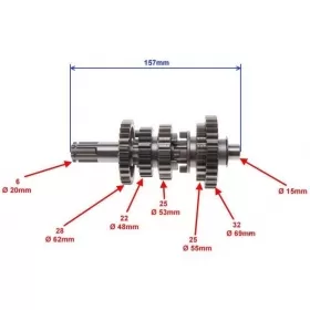 Gearbox gear SHINERAY ATV XY250 STXE