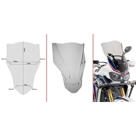 Givi stiklas, tamsintas HONDA CRF1000L 16-19