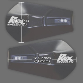 Rox Pro-Tec Handguards Black / White