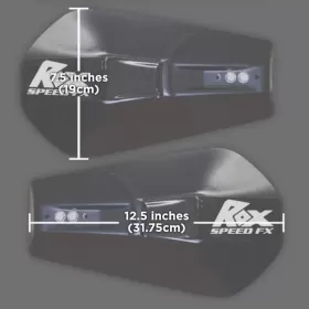 Rox Pro-Tec Handguards Black / White