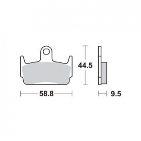 BRAKE PADS FERODO FDB2101AG / MCB686 ARGENTO