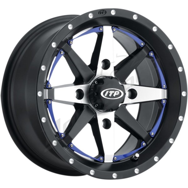 ITP Cyclone Wheel 15x7 4/110 5+2 Black Matte
