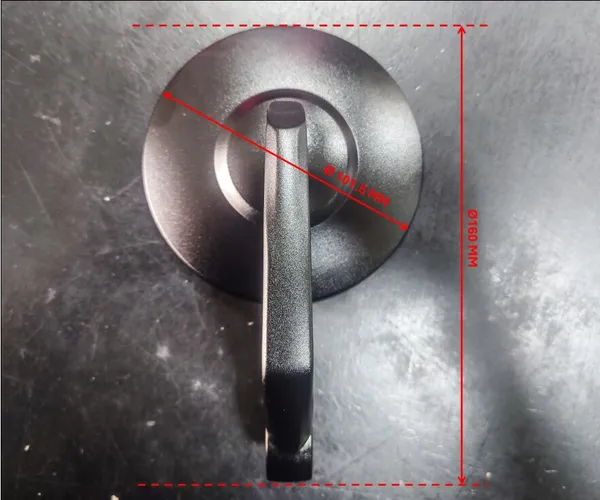 PARTS EUROPE Universalūs veidrodėliai 101,60 mm x 16 cm