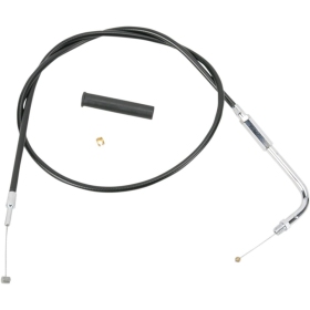 DRAG SPECIALTIES Black Vinyl Throttle/Idle Cable Harley Davidson XL 883-1200cc 07-22