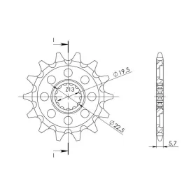 Supersprox / JT Front sprocket 825.13 SC 13t