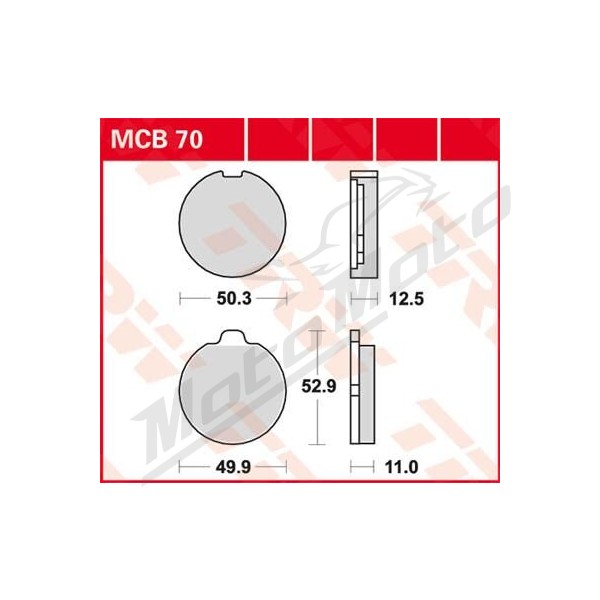 TRW All Round MCB70 Sintered Metal Brake Pads Suzuki GS 400-850cc 77-79