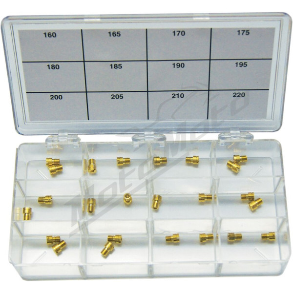 EBC A-Bax Engineering Main Jets Assortment for Keihin CV Carburetor Kit 160-220
