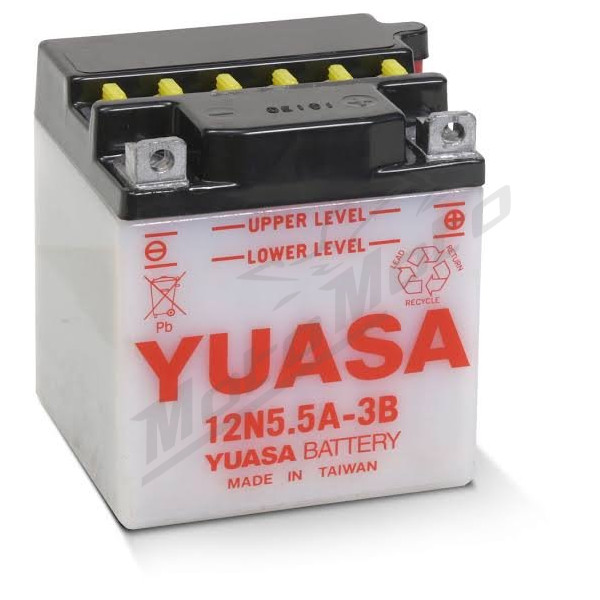 Akumuliatorius YUASA 12N5.5A-3B 12V 5,5Ah (be rūgšties pakuotės)