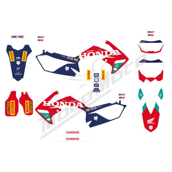 Blackbird Racing Replica Team Grafikos kompl. Honda CRF 450cc 09-12