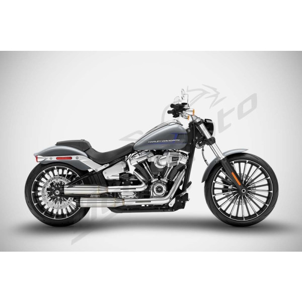 ZARD Overlapped Slip-Ons Mufflers Harley Davidson FLFB / FLFBS / FXBR / FXBRS 1750-1923cc 18-24