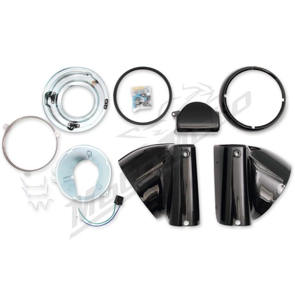 DRAG SPECIALTIES Priekinių žibintų Nacelle komplektas ​​​​​​​Harley Davidson FLST / FLSTC / FLSTCI / FLSTF 1340-1690cc 86-17