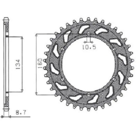 SUNSTAR SPROCKETS 530 Honda CBR / VTR 954-1000 00-16