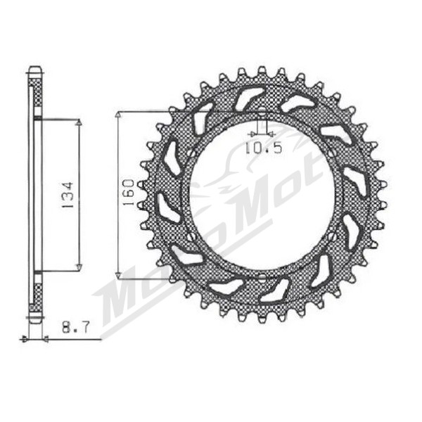 SUNSTAR SPROCKETS 530 Honda CBR / VTR 954-1000 00-16