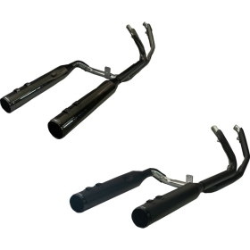 KHROME WERKS 2-into-2 Dominator Exhaust System Harley Davidson FLH / FLHGB / FLHR / FLHRXS / FLHT / FLHX / FLTRX / FLTRXS 1750-1977 17-25