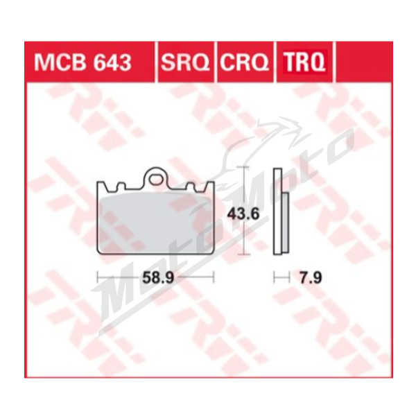 TRW KH180 sinter racing Brake Pads KAWASAKI ZXR 400L 91-03
