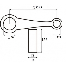 Connecting rod HONDA TMX